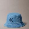 Sombrero de pescador de Denim lavado con logotipo bordado