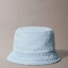 Sombrero de pescador de Denim lavado con logotipo bordado