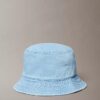 Sombrero de pescador de Denim lavado con logotipo bordado