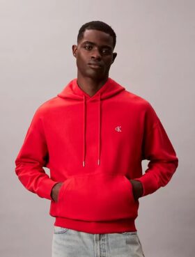 Sudadera con capucha de felpa Monogram de felpa de rizo premium
