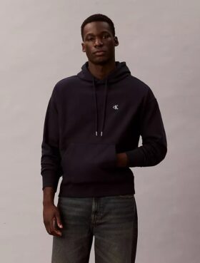 Sudadera con capucha de felpa Monogram de felpa de rizo premium