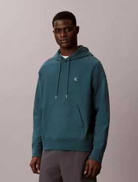 Sudadera con capucha de felpa Monogram de felpa de rizo premium