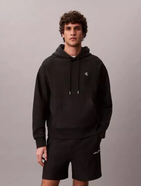 Sudadera con capucha de felpa Monogram de felpa de rizo premium