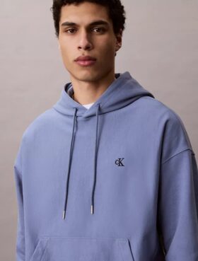Sudadera con capucha de felpa Monogram de felpa de rizo premium