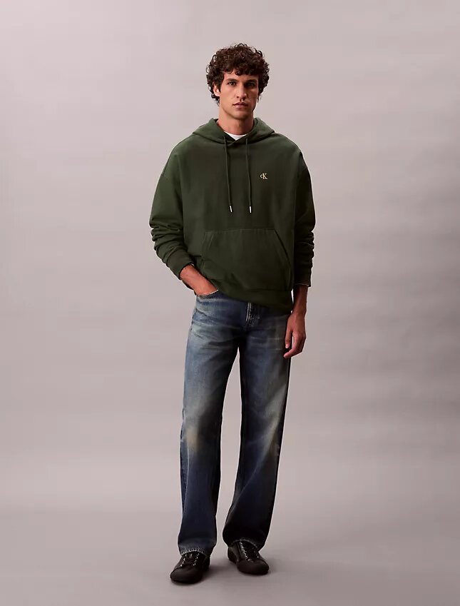 Sudadera con capucha de felpa Monogram de felpa de rizo premium Sudadera con capucha de felpa Monogram de felpa de rizo premium