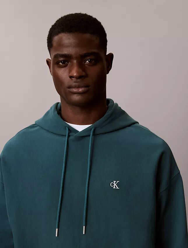 Sudadera con capucha de felpa Monogram de felpa de rizo premium Sudadera con capucha de felpa Monogram de felpa de rizo premium