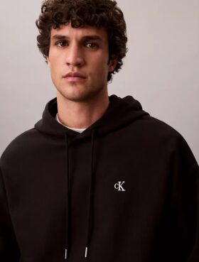 Sudadera con capucha de felpa Monogram de felpa de rizo premium