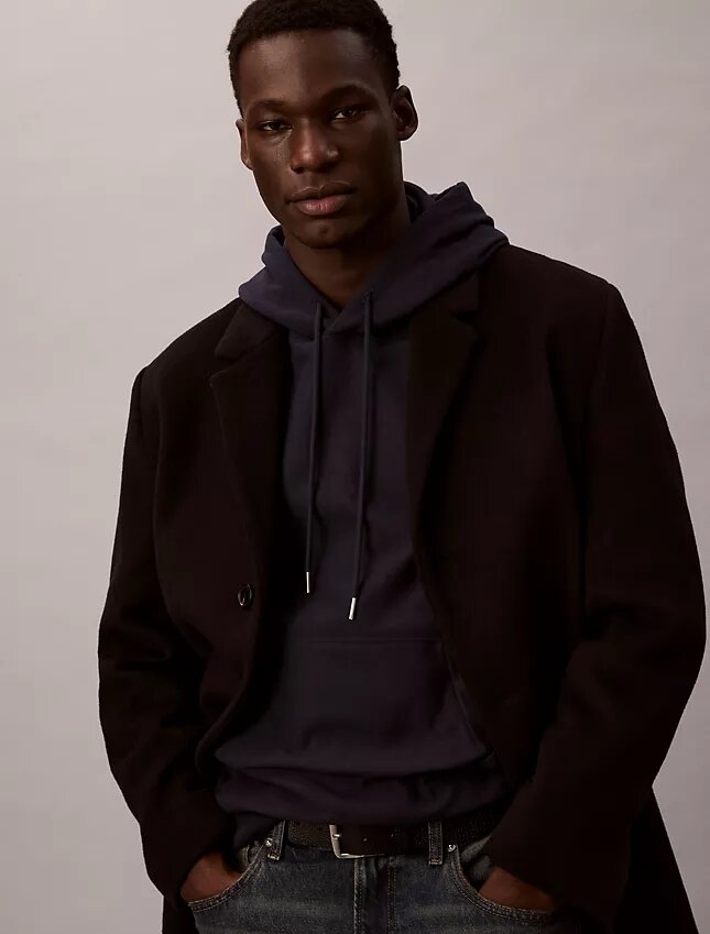 Sudadera con capucha de felpa Monogram de felpa de rizo premium Sudadera con capucha de felpa Monogram de felpa de rizo premium