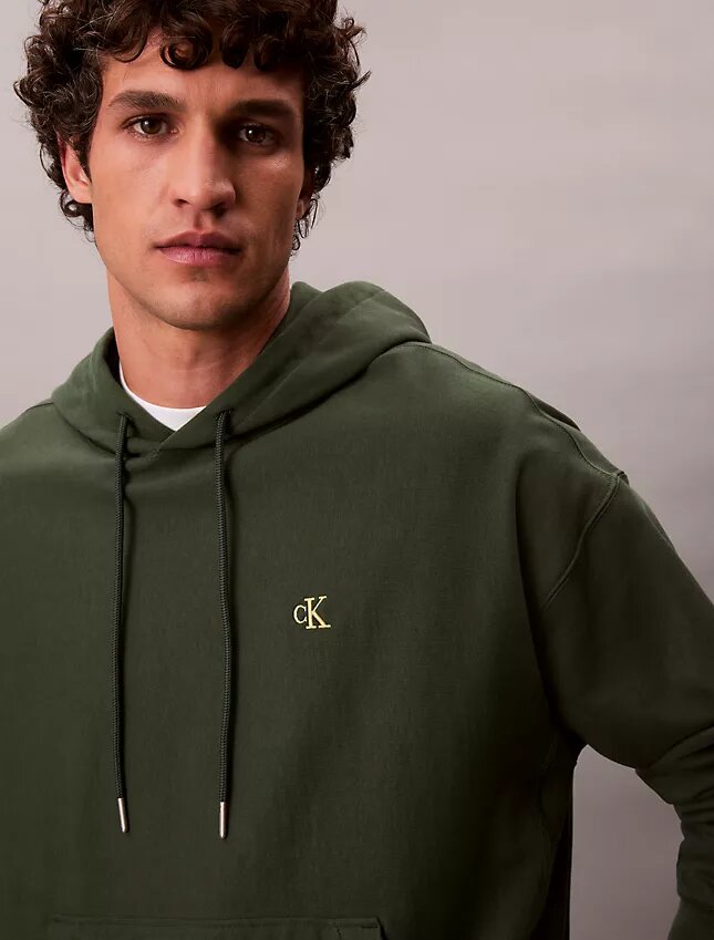 Sudadera con capucha de felpa Monogram de felpa de rizo premium Sudadera con capucha de felpa Monogram de felpa de rizo premium