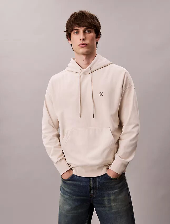 Sudadera con capucha de felpa Monogram de felpa de rizo premium Sudadera con capucha de felpa Monogram de felpa de rizo premium