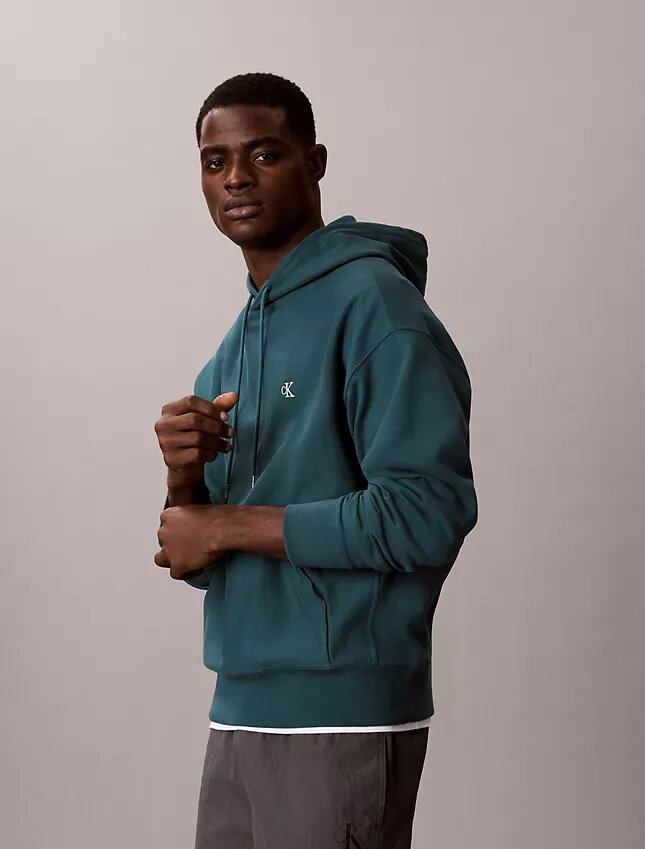 Sudadera con capucha de felpa Monogram de felpa de rizo premium Sudadera con capucha de felpa Monogram de felpa de rizo premium
