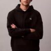 Sudadera con capucha de felpa Monogram de felpa de rizo premium