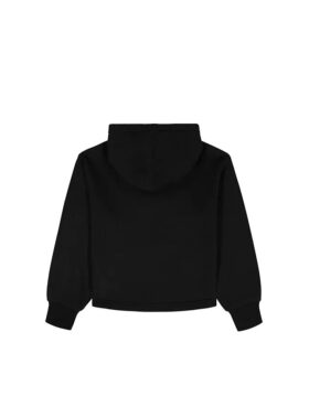 Sudadera con capucha de felpa Monologo para niñas