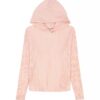 Sudadera con capucha de punto elástico para niñas