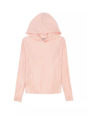 Sudadera con capucha de punto elástico para niñas