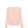 Sudadera con capucha de punto elástico para niñas