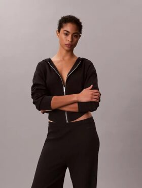Sudadera con capucha de punto holgada