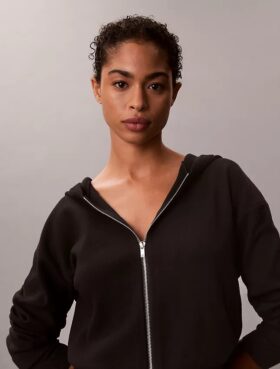 Sudadera con capucha de punto holgada
