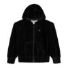Sudadera con capucha de terciopelo acanalado para niñas Sudadera con capucha de terciopelo acanalado para niñas