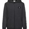 Sudadera con capucha y cremallera con parche Monologo para niños Sudadera con capucha y cremallera con parche Monologo para niños