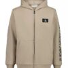 Sudadera con capucha y cremallera con parche Monologo para niños Sudadera con capucha y cremallera con parche Monologo para niños