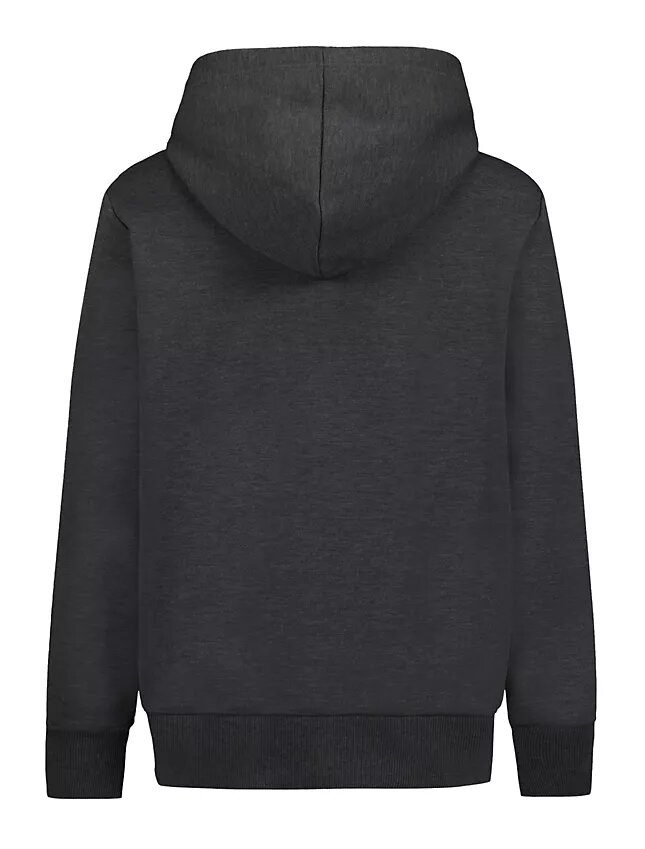 Sudadera con capucha y cremallera con parche Monologo para niños Sudadera con capucha y cremallera con parche Monologo para niños