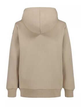 Sudadera con capucha y cremallera con parche Monologo para niños