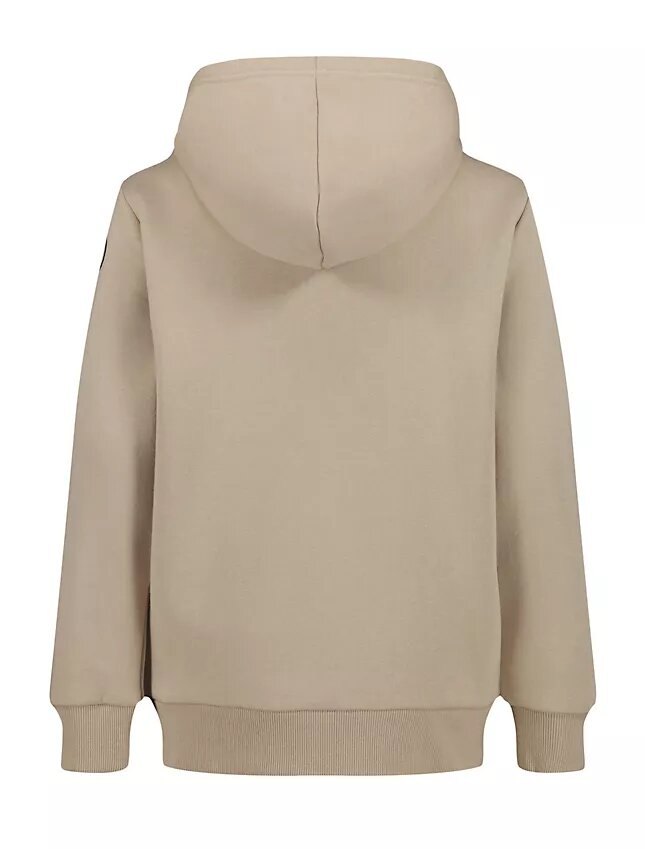 Sudadera con capucha y cremallera con parche Monologo para niños Sudadera con capucha y cremallera con parche Monologo para niños