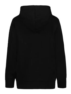 Sudadera con capucha y cremallera con parche Monologo para niños