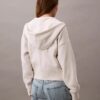 Sudadera con capucha y cremallera de felpa con Monogram Sudadera con capucha y cremallera de felpa con Monogram