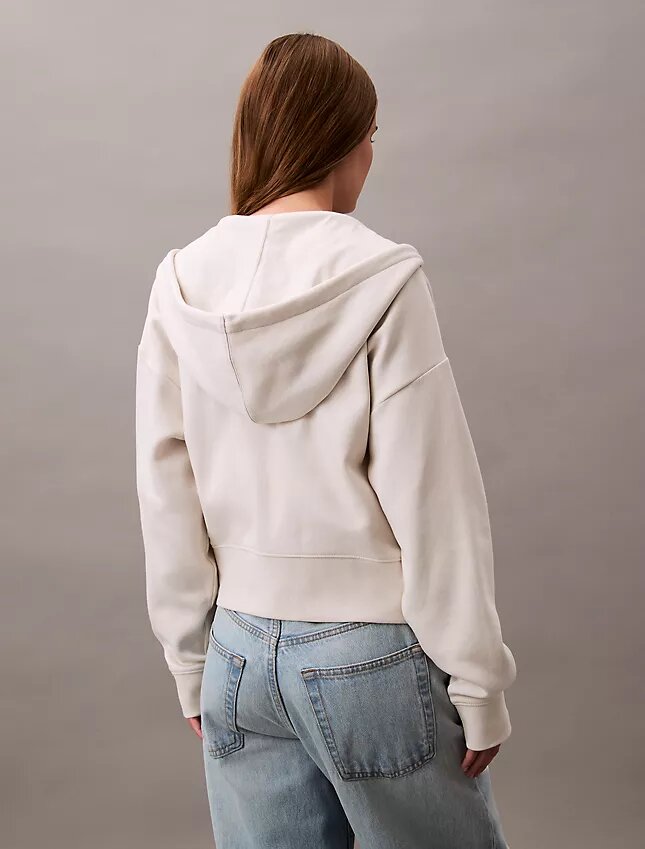 Sudadera con capucha y cremallera de felpa con Monogram Sudadera con capucha y cremallera de felpa con Monogram