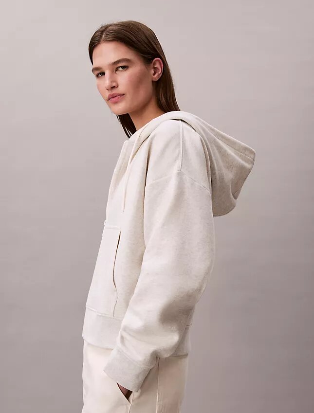 Sudadera con capucha y cremallera de felpa con Monogram Sudadera con capucha y cremallera de felpa con Monogram