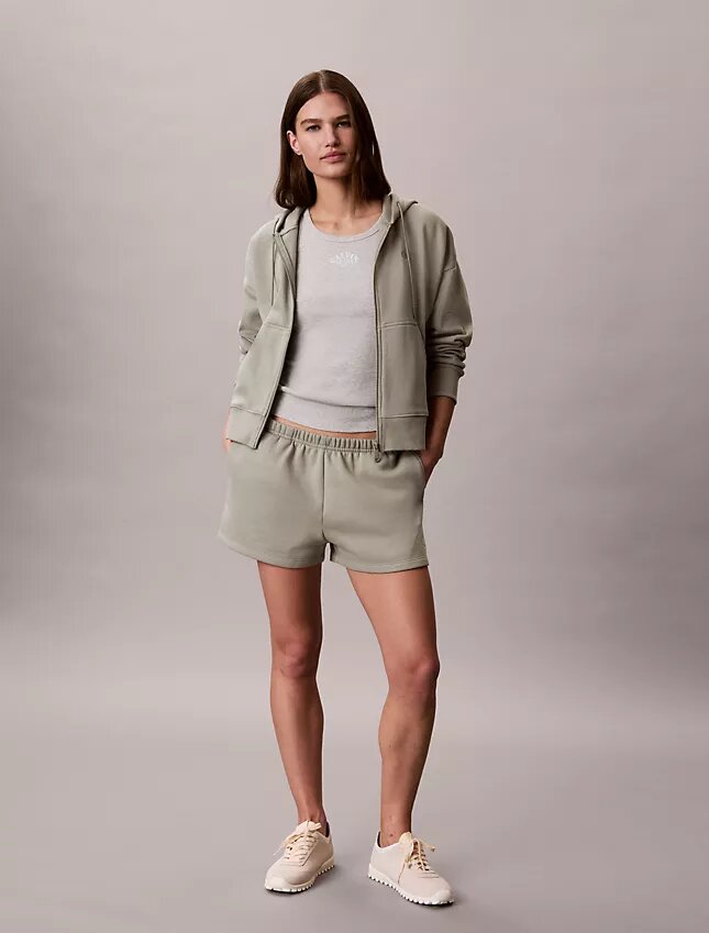 Sudadera con capucha y cremallera de felpa con Monogram Sudadera con capucha y cremallera de felpa con Monogram
