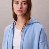 Sudadera con capucha y cremallera de felpa con Monogram Sudadera con capucha y cremallera de felpa con Monogram