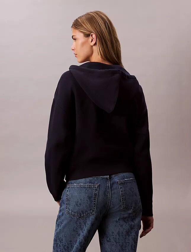Sudadera con capucha y cremallera de felpa con Monogram Sudadera con capucha y cremallera de felpa con Monogram