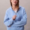 Sudadera con capucha y cremallera de felpa con Monogram Sudadera con capucha y cremallera de felpa con Monogram