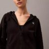 Sudadera con capucha y cremallera de felpa con Monogram Sudadera con capucha y cremallera de felpa con Monogram