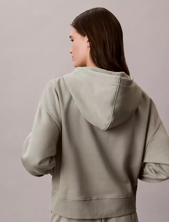 Sudadera con capucha y cremallera de felpa con Monogram Sudadera con capucha y cremallera de felpa con Monogram