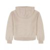 Sudadera con capucha y cremallera de felpa para niñas