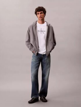 Sudadera con capucha y cremallera de felpa premium