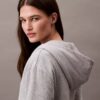 Sudadera con capucha y cremallera Icon de felpa de algodón