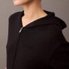 Sudadera con capucha y cremallera Icon de felpa de algodón
