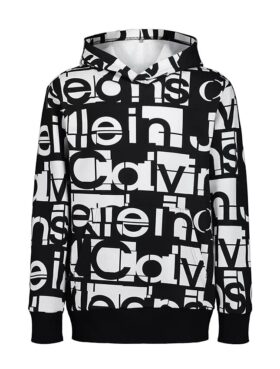 Sudadera con capucha y estampado gráfico tonal para niños