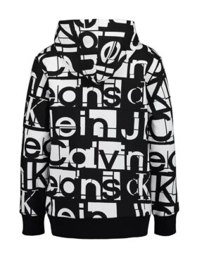 Sudadera con capucha y estampado gráfico tonal para niños