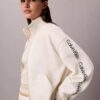 Sudadera con cremallera completa y cinta con el logotipo Sudadera con cremallera completa y cinta con el logotipo