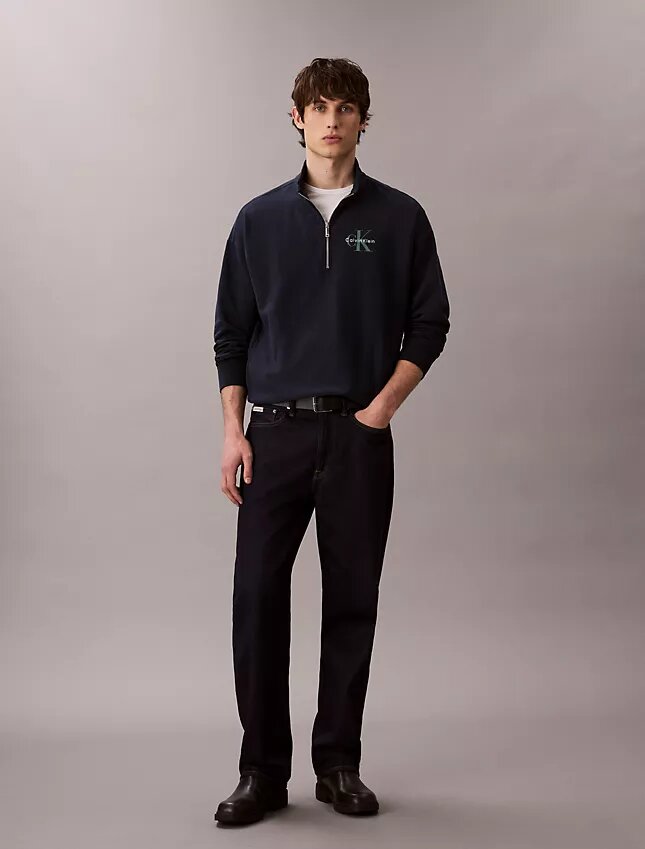 Sudadera con cremallera de un cuarto de Monologo Premium Terry Sudadera con cremallera de un cuarto de Monologo Premium Terry