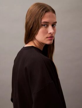 Sudadera corta de felpa con Monogram