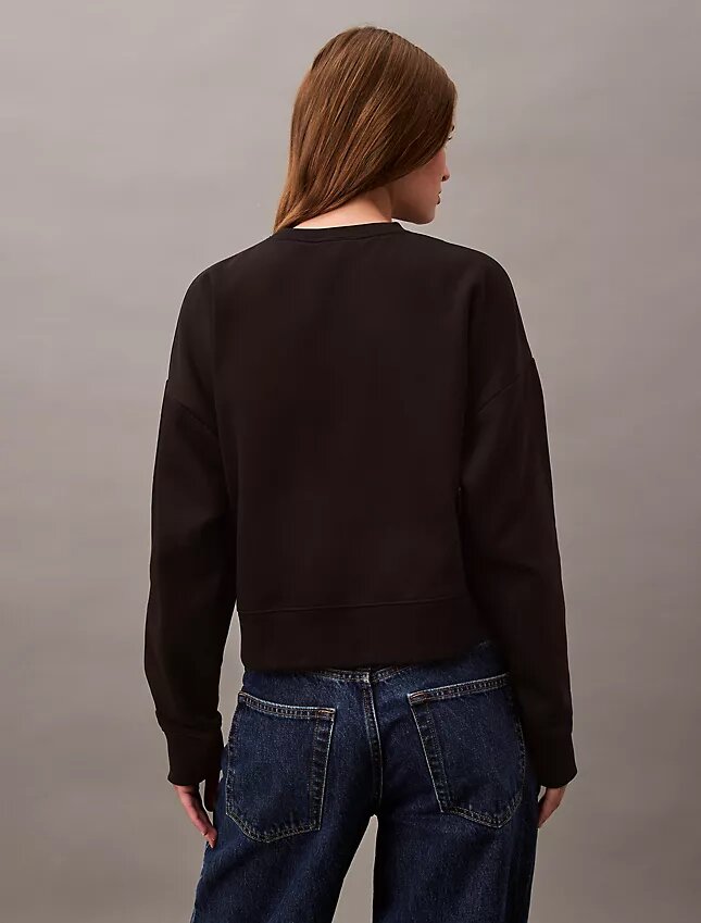 Sudadera corta de felpa con Monogram Sudadera corta de felpa con Monogram