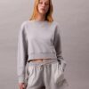 Sudadera corta holgada de felpa francesa Sudadera corta holgada de felpa francesa