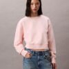 Sudadera corta holgada de felpa francesa Sudadera corta holgada de felpa francesa